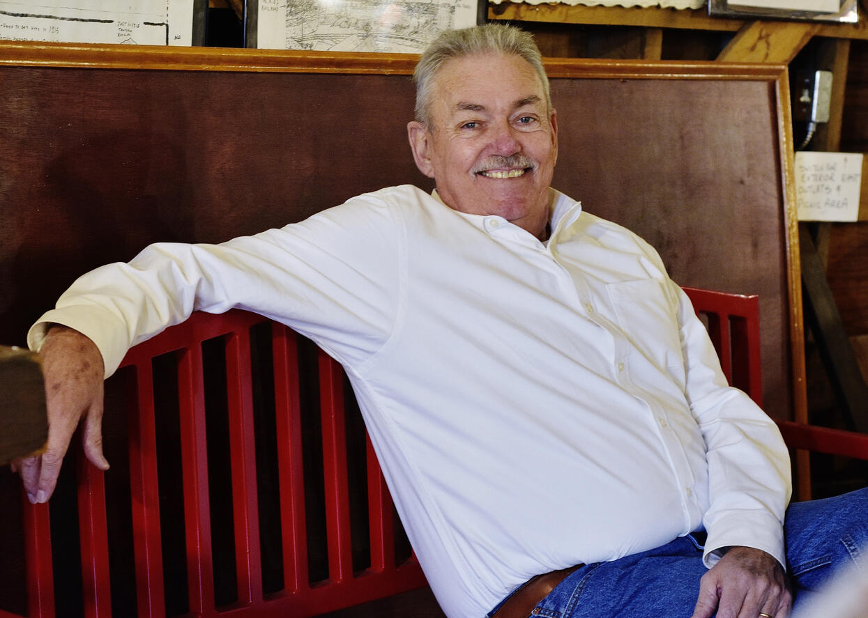 Relaxing at the Round Barn - Photo by Sarah Barker Huhn